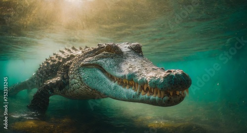 Saltwater crocodile Cinematic Photography , Cinematic color grade © Prashant