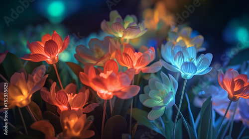 Glowing Flowers in the Dark