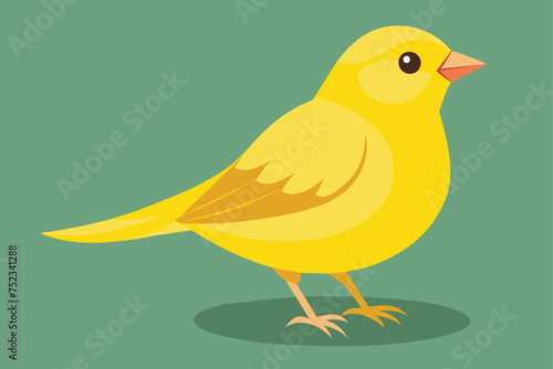 A Lovely canary bird vector illustration