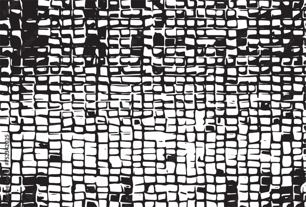 Fototapeta premium Grunge black and white pattern. Monochrome particles abstract texture.