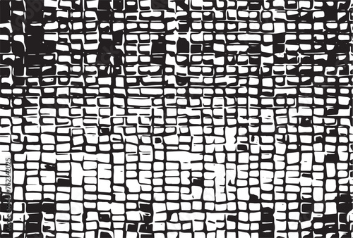Grunge black and white pattern. Monochrome particles abstract texture.