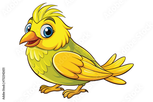 A Lovely canary bird vector illustration