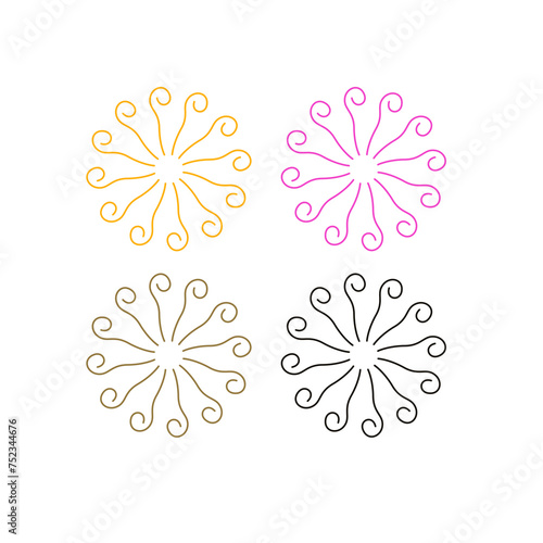 Ayurveda Wellness Hotel Resort Sign Symbol Logo isolated on White Vector