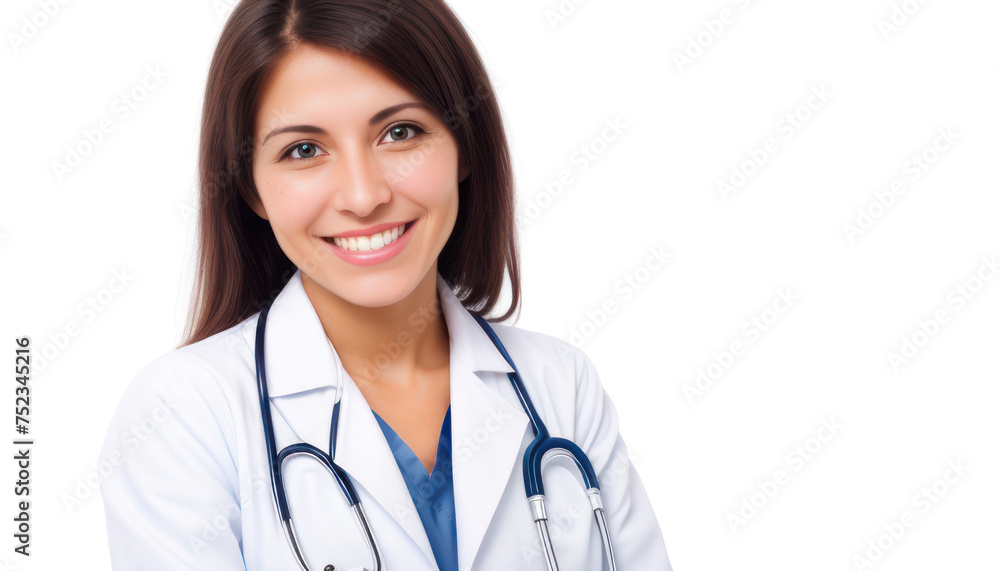 doctor sonriend isolated on white background doctor sonriend isolated on white background