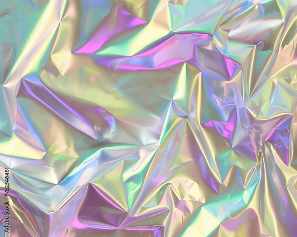 Crystalline folds of light in a kaleidoscope of pastels Crystalline folds of light in a kaleidoscope of pastels