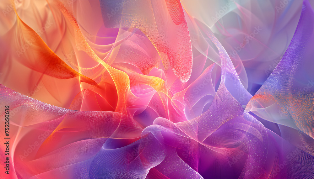 abstract background with colorful line ai generative 