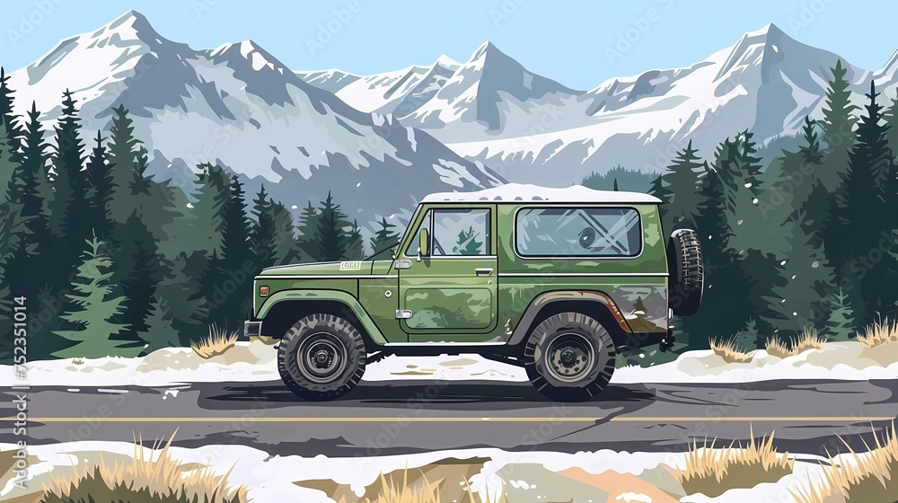 off-road car, country music background, road trip, off-road car, country music background, road trip,