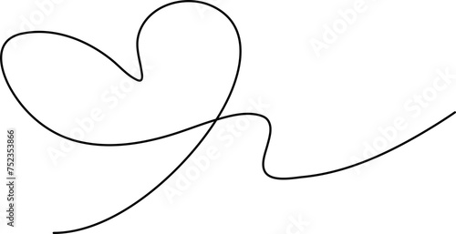 Line drawing of love, romantic, valentines
