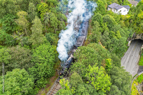 The Old Voss Line (Norwegian: Gamle Vossebanen) is a heritage railway between Garnes and Midtun near the second largest city in Norway: Bergen. photo