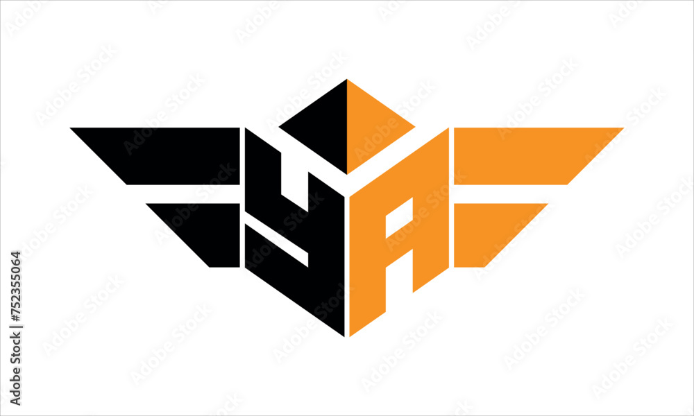 YA initial letter falcon icon gaming logo design vector template. batman logo, sports logo, monogram, polygon, war game, symbol, playing logo, abstract, fighting, typography, icon, minimal, wings logo YA initial letter falcon icon gaming logo design vector template. batman logo, sports logo, monogram, polygon, war game, symbol, playing logo, abstract, fighting, typography, icon, minimal, wings logo