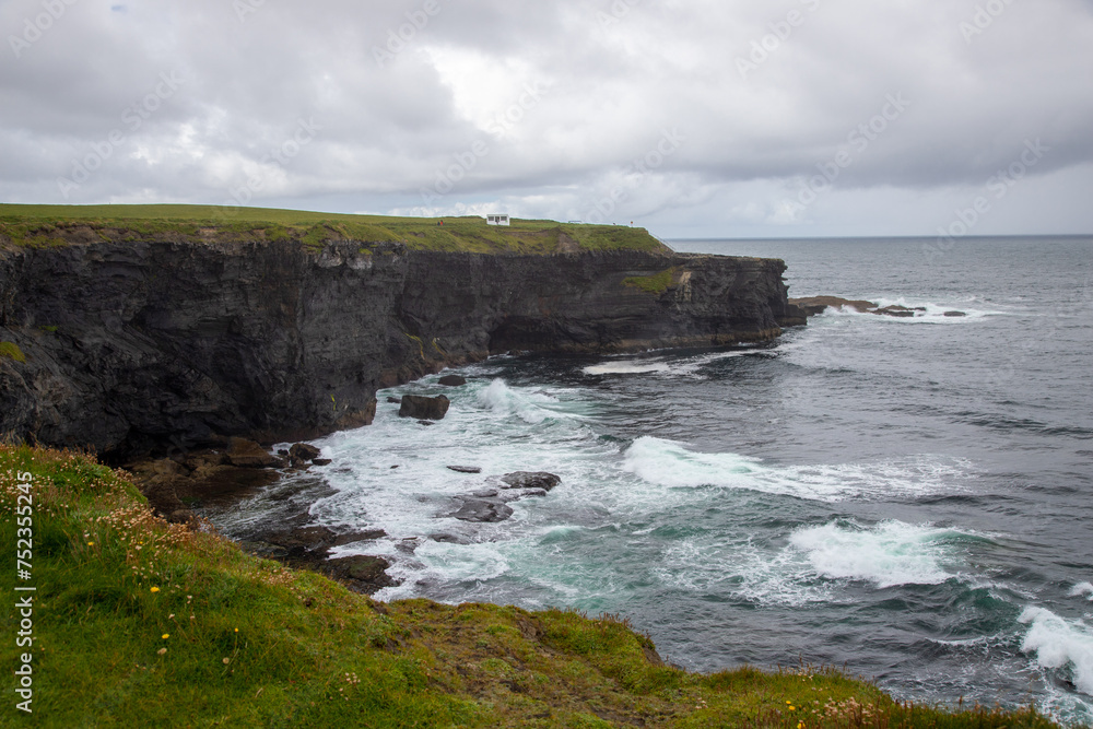 Panoramic view of the Kilkee Cliffs along the Kilkee Cliff Walk, County Clare, Ireland Panoramic view of the Kilkee Cliffs along the Kilkee Cliff Walk, County Clare, Ireland