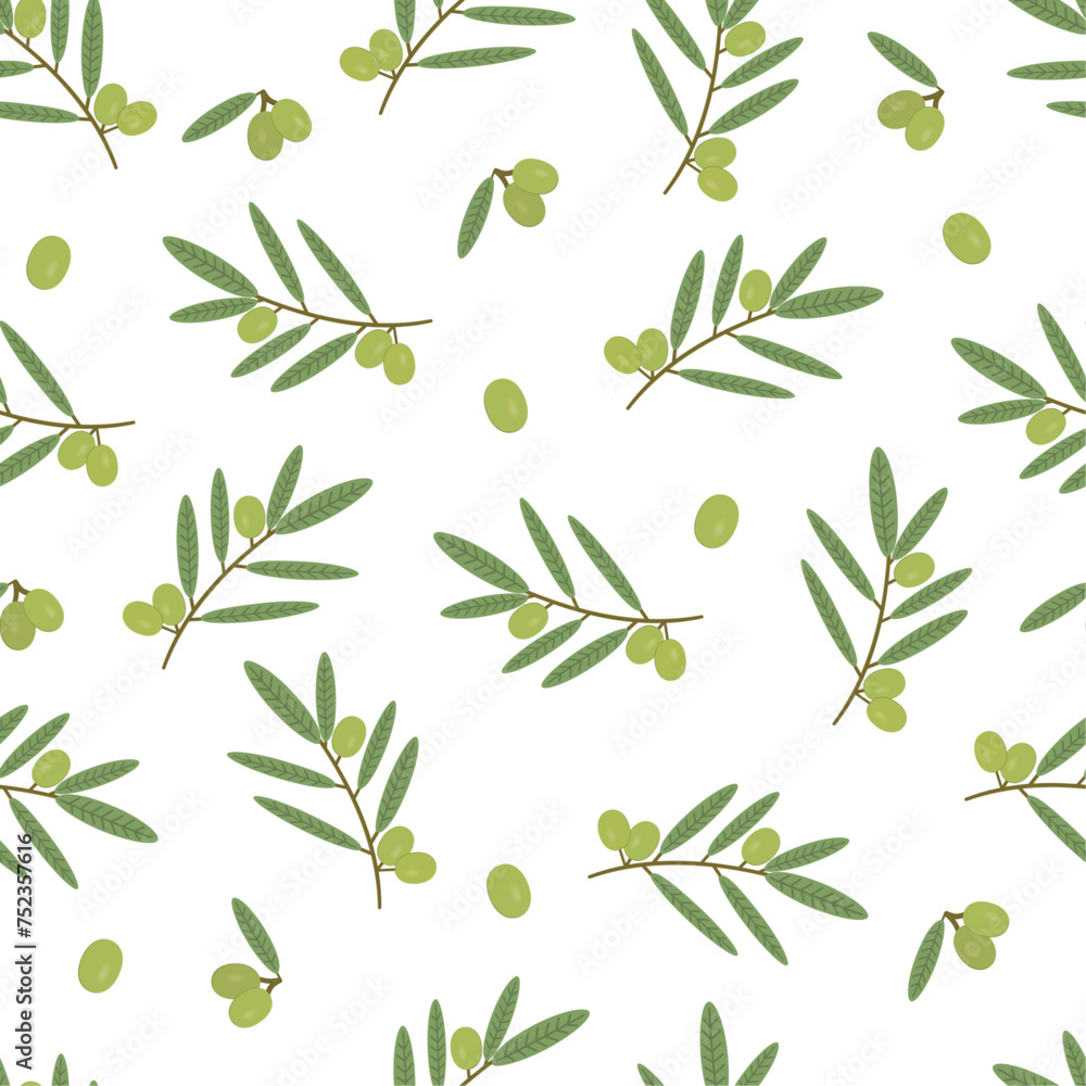 Olives seamless pattern. Olives seamless pattern.