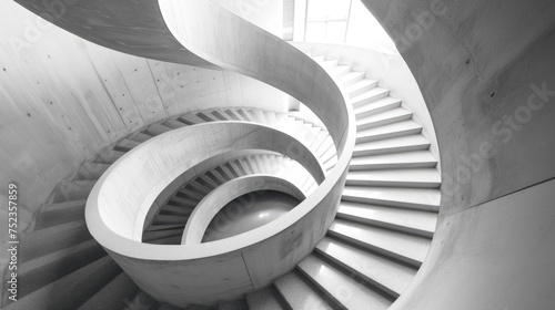 Spiral staircase: Modern Architecture abstract interior design