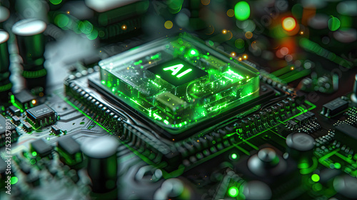 Green AI Computer Chip CPU
