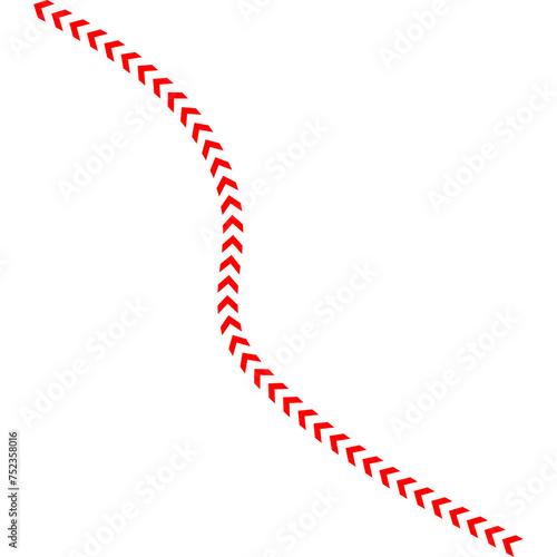 Dotted Style Wavy Arrow Design