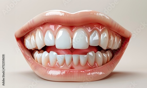 Perfect mouth with beautiful white teeth
