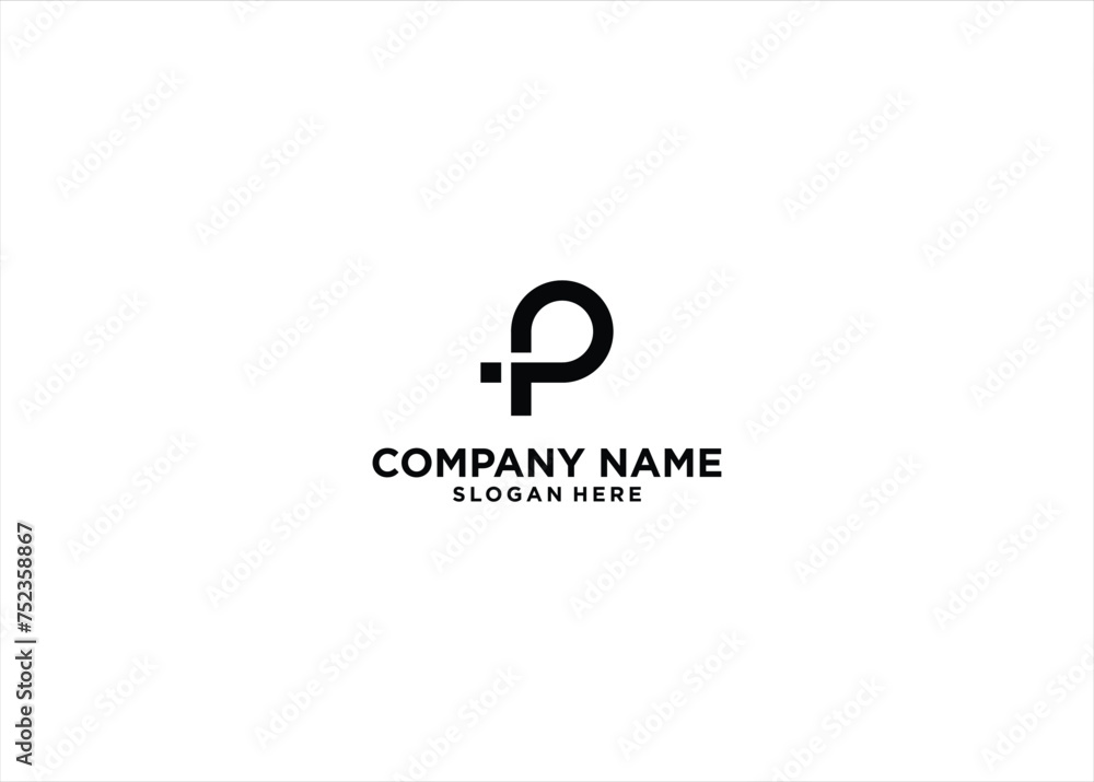 PT logo design vector template PT logo design vector template