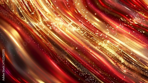 abstract red and gold background with some diagonal stripes and lines in it © Aleena