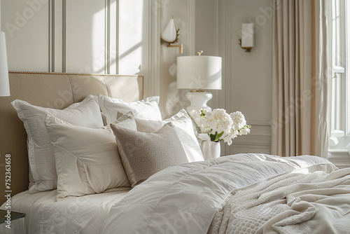 bed with pillows © kiran