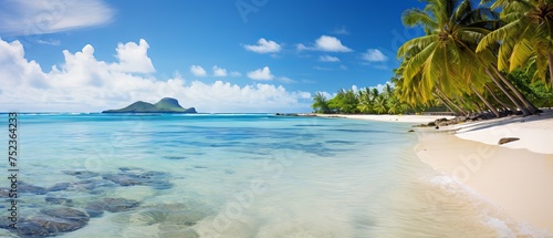 Tropical Beach Panorama: Vast Seascape Horizon Captured with Canon RF 50mm f/1.2L USM © Nazia