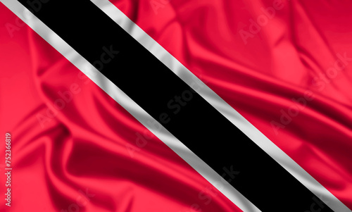 The Flag of Trinadad and Tobago Rippled photo