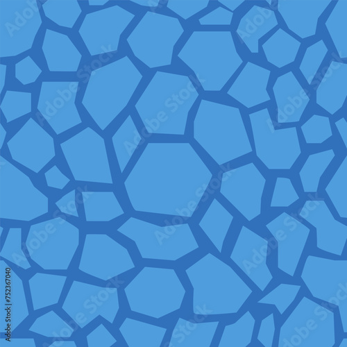 Blue dinosaur skin seamless pattern