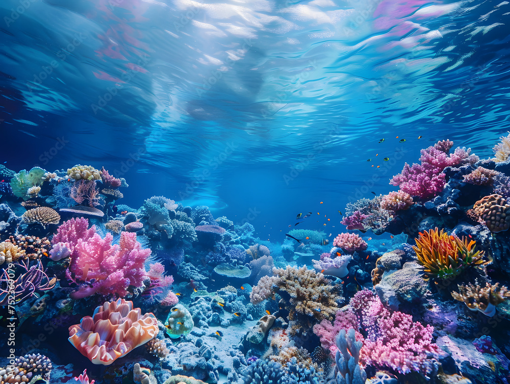 Naklejka premium Majestic Marine Life: Enhance Your Desktop with Stunning Ocean Wallpapers