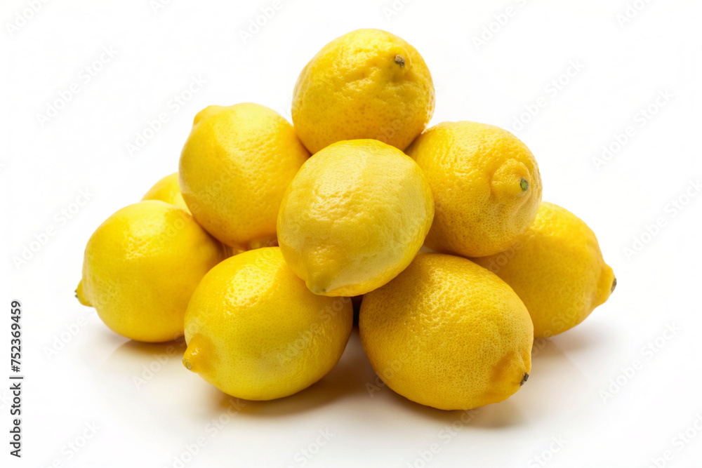 lemons on a white background lemons on a white background