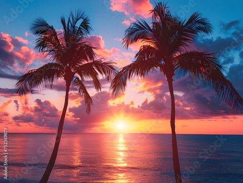 Tropical Palm Tree Paradise: Inspiring Wanderlust and Adventure