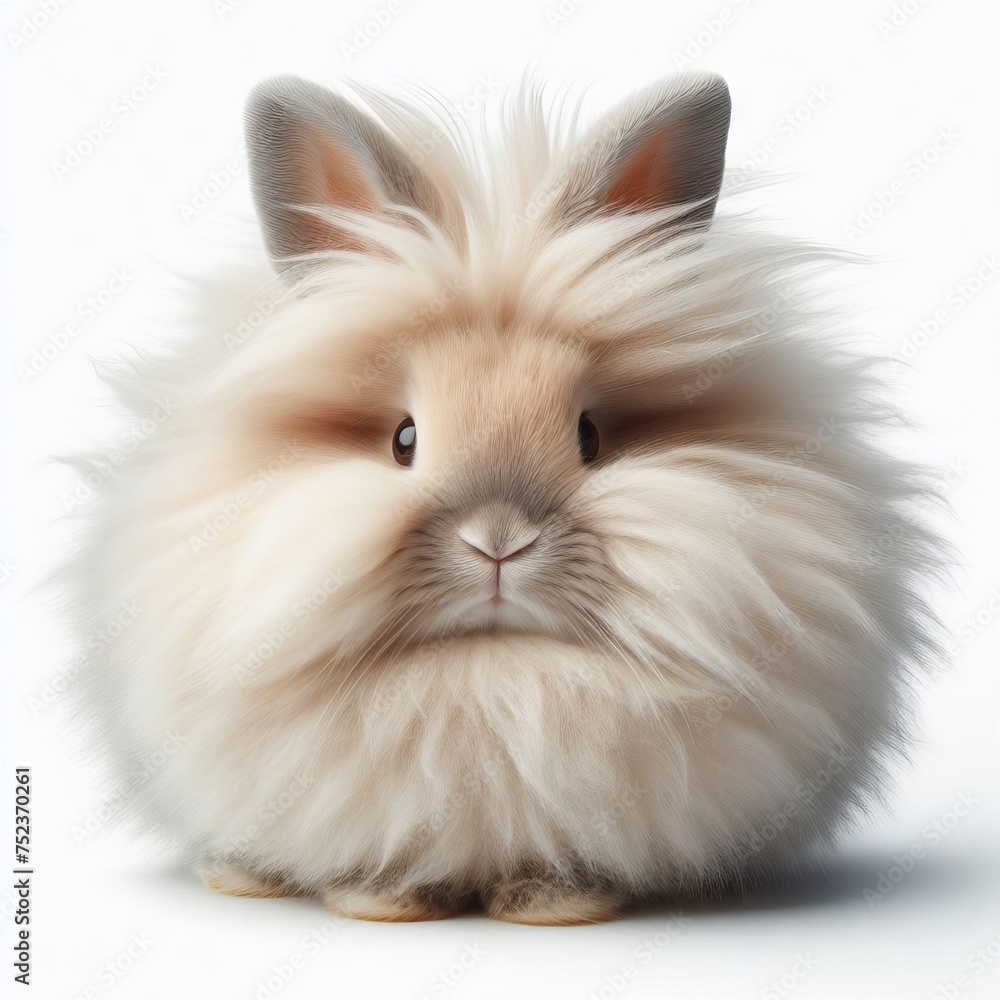 Angora Rabbit  on white background