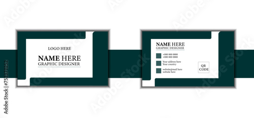 double sided modern business card design