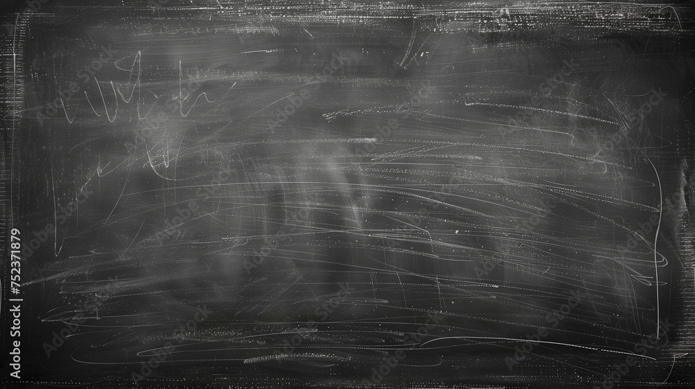 Аbstract texture of chalk rubbed out on blackboard or chalkboard background dark wall backdrop or learning concept - obrazy, fototapety, plakaty 