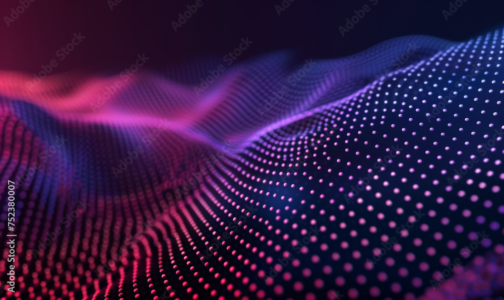 Abstract Digital Waves in Pink and Blue.
Dynamic digital wave pattern with neon pink and blue lights for a modern backdrop. Abstract Digital Waves in Pink and Blue.
Dynamic digital wave pattern with neon pink and blue lights for a modern backdrop.