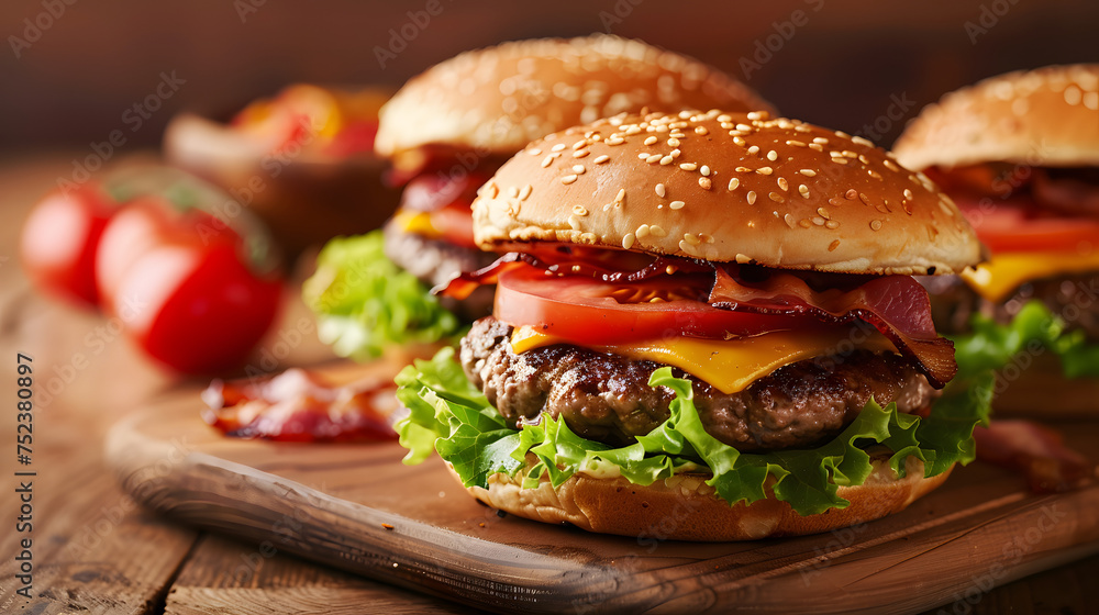 Natural classic bacon cheeseburger photography Natural classic bacon cheeseburger photography