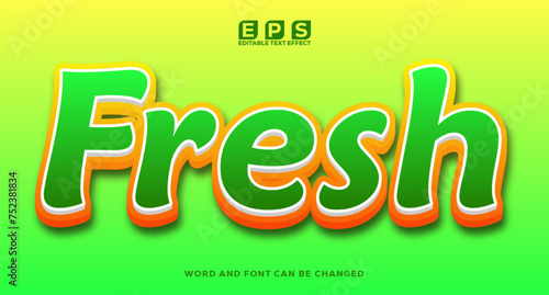 FRESH 3d text effect