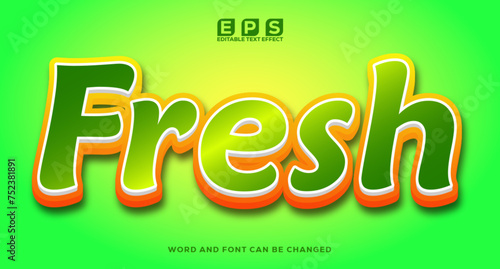 FRESH 3d text effect