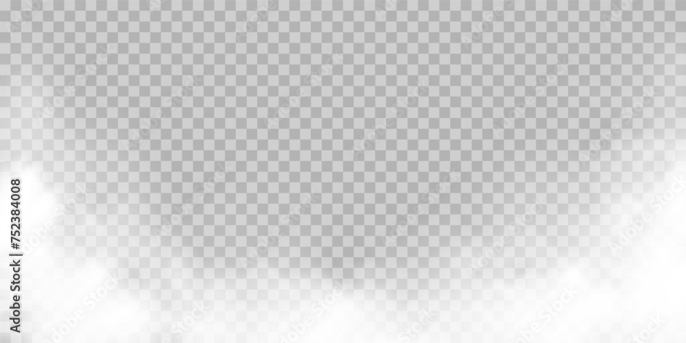 Fog or smoke isolated transparent special effect. White vector cloudiness, mist or smog background. Vector illustration Fog or smoke isolated transparent special effect. White vector cloudiness, mist or smog background. Vector illustration