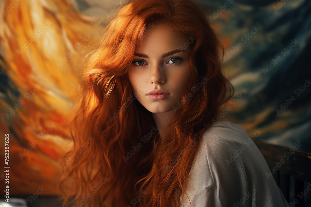 Generated with AI photography of young charming lovely woman Generated with AI photography of young charming lovely woman