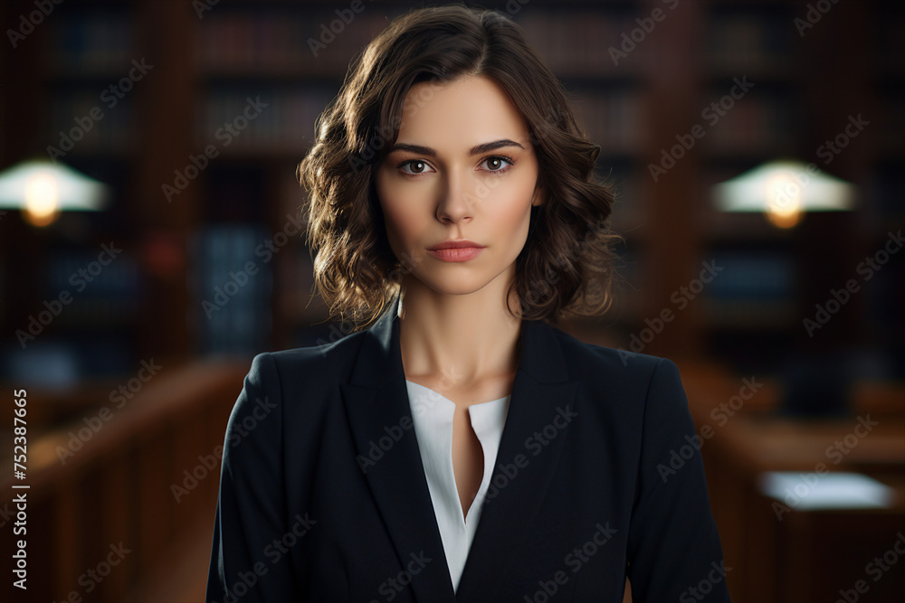 Confident executive woman posing in front of the camera made with generative AI Confident executive woman posing in front of the camera made with generative AI