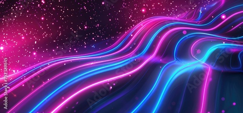Abstract blue and purple swirl wave background