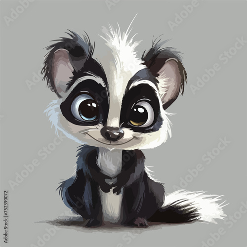 Cute skunk cartoon