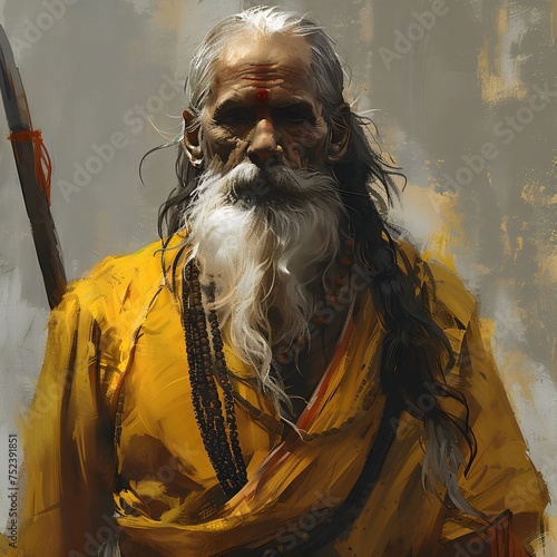 Indian southeast asian old man created with AI © MK online