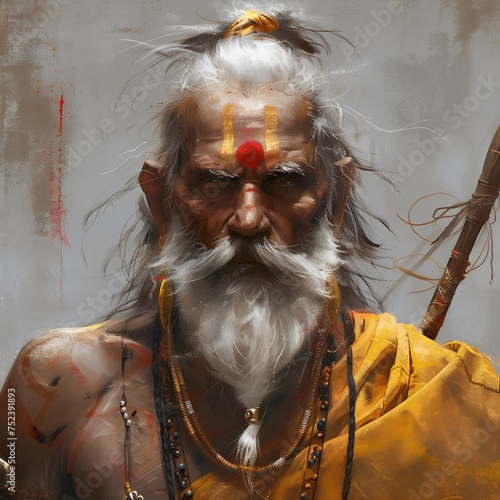 Indian southeast asian old man created with AI © MK online