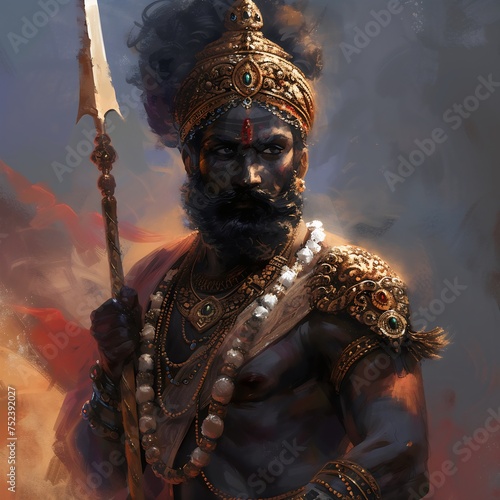 Indian southeast asian warrior created with AI © MK online