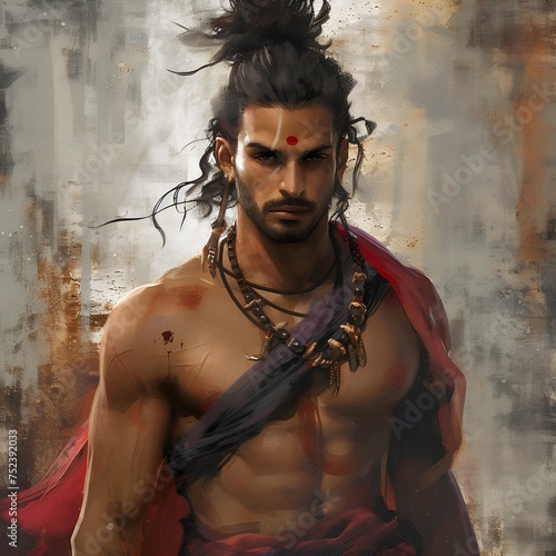 Indian southeast asian warrior created with AI © MK online