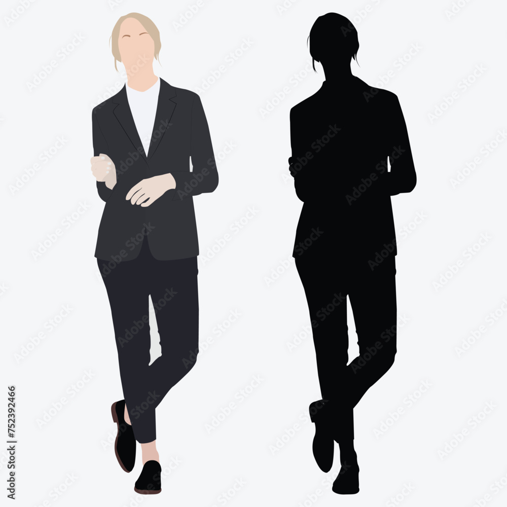 business girl silhouettes business girl silhouettes