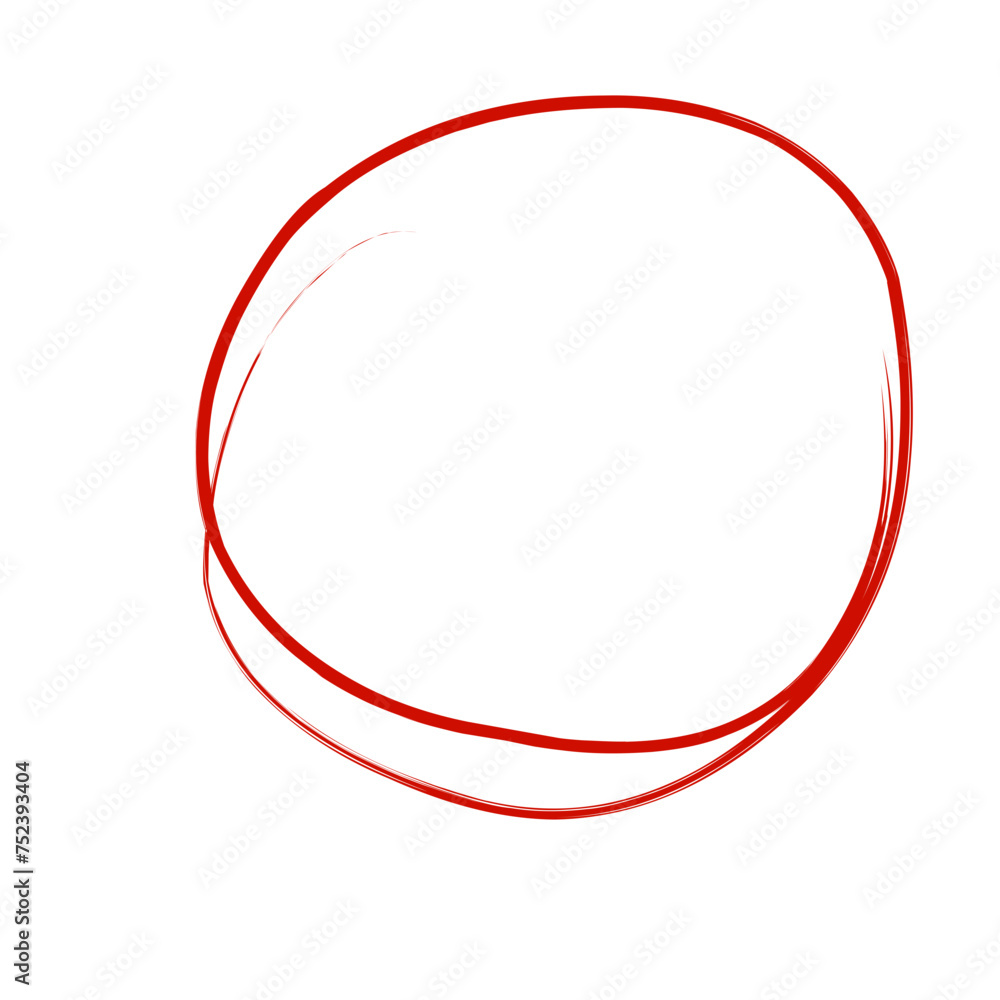 Hand Drawn Red Cirle Hand Drawn Red Cirle