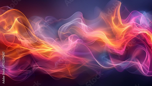 Wallpaper Mural This artwork captures a mesmerizing fusion of reds and purples flowing like silk in an abstract expressionistic style Torontodigital.ca