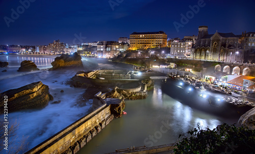 The old port of Biarritz, France