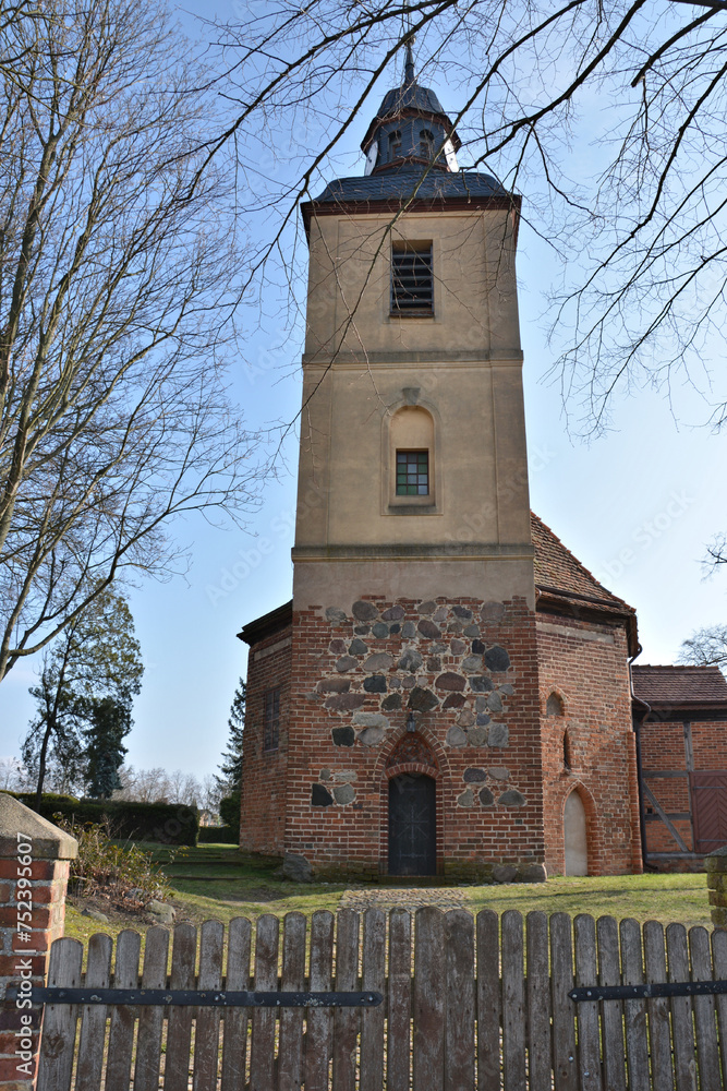 Historische Kirche in Ketzür im Havelland, Mark Brandenburg